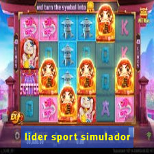 lider sport simulador